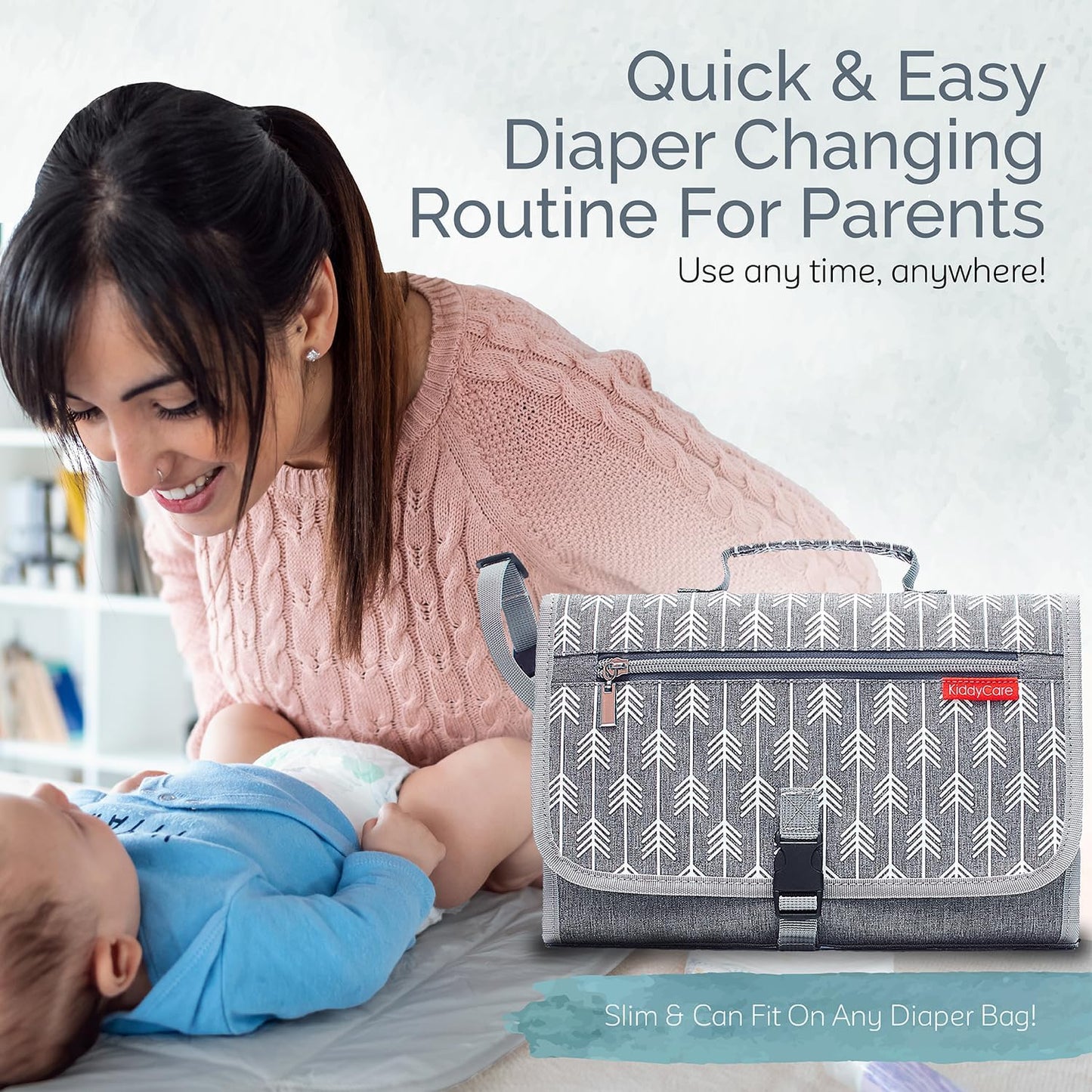 KiddyCare Baby Changing Mat & Cover – Portable Travel Mat