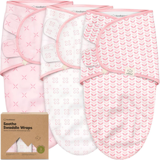 KeaBabies Organic Baby Swaddles – 3 Pack