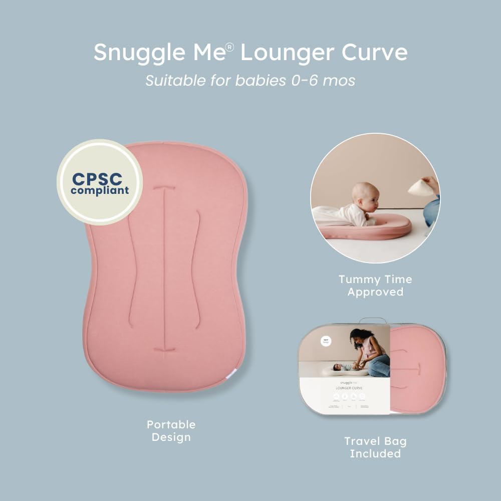 Snuggle Me Organic Newborn Baby Lounger – Gumdrop