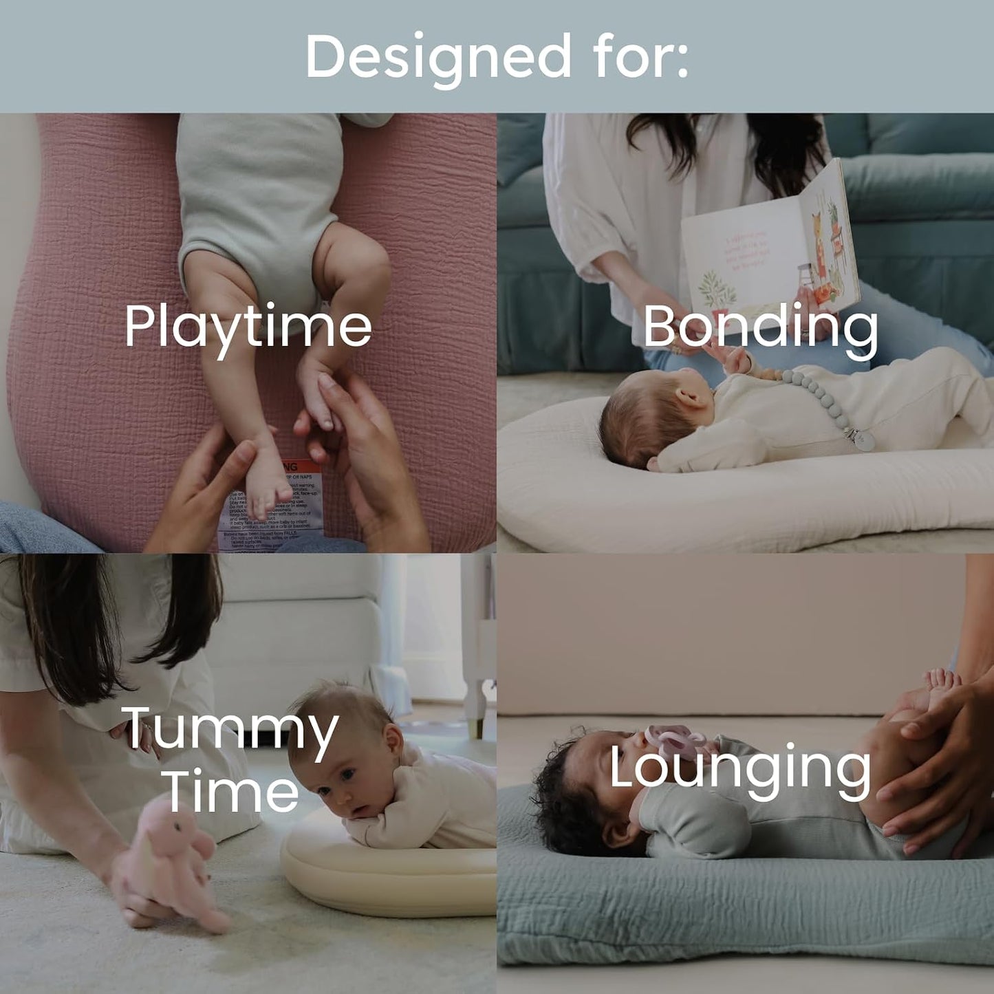 Snuggle Me Organic Newborn Baby Lounger – Gumdrop