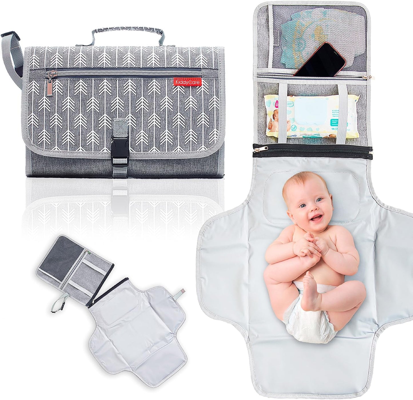 KiddyCare Baby Changing Mat & Cover – Portable Travel Mat
