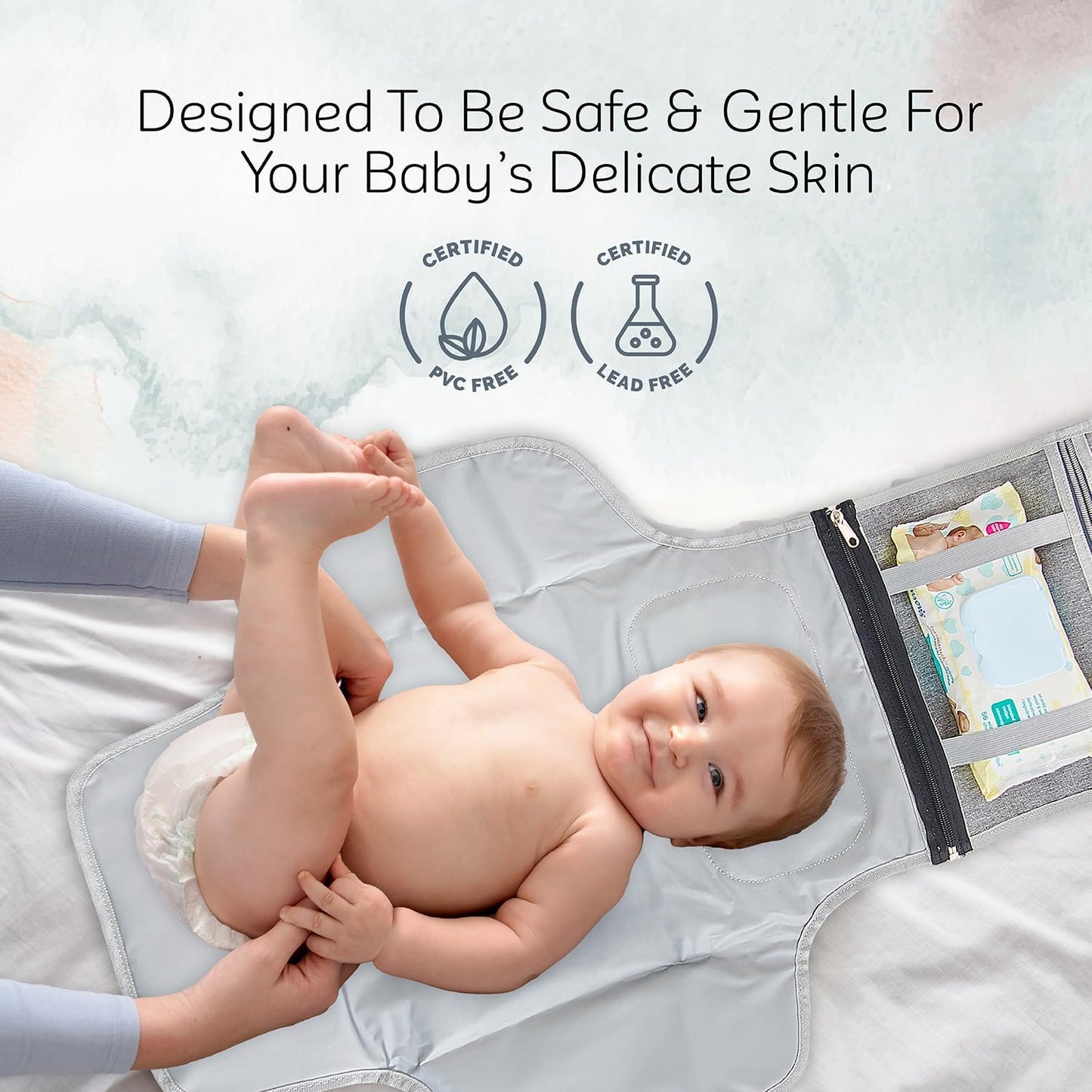 KiddyCare Baby Changing Mat & Cover – Portable Travel Mat