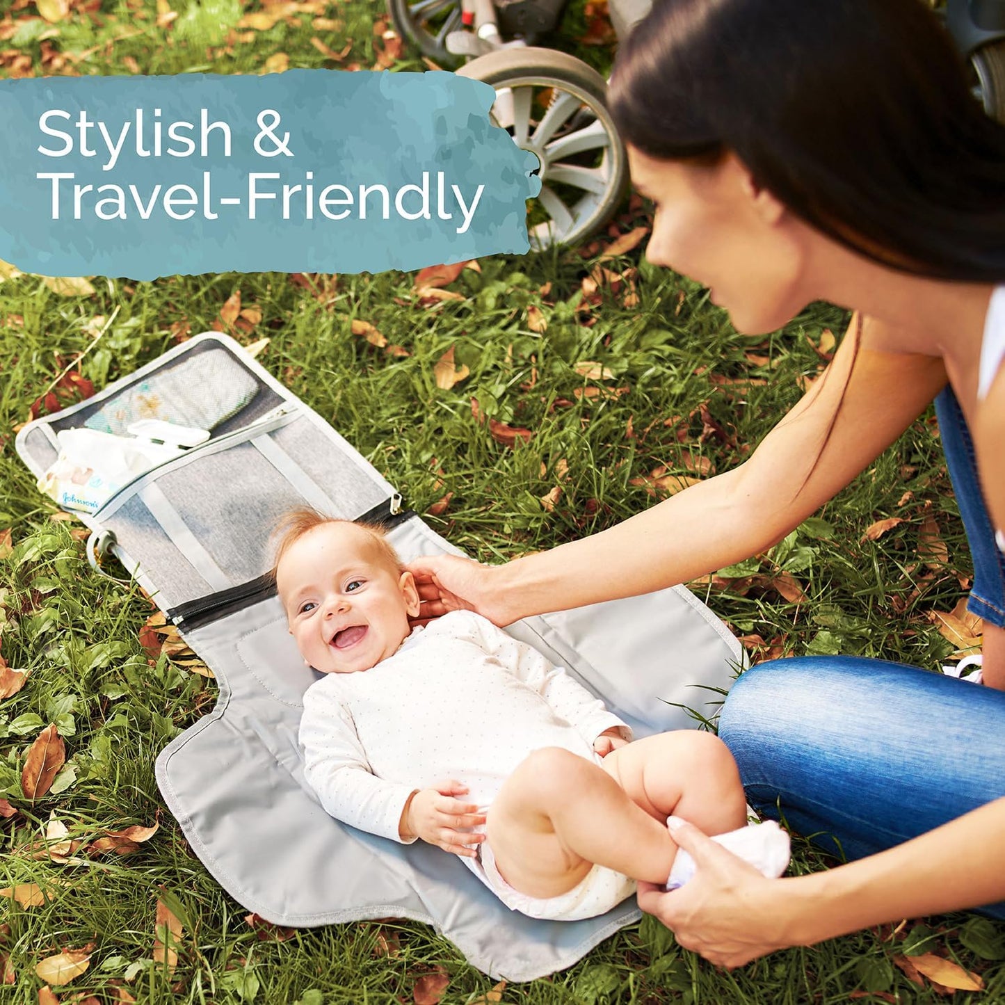 KiddyCare Baby Changing Mat & Cover – Portable Travel Mat