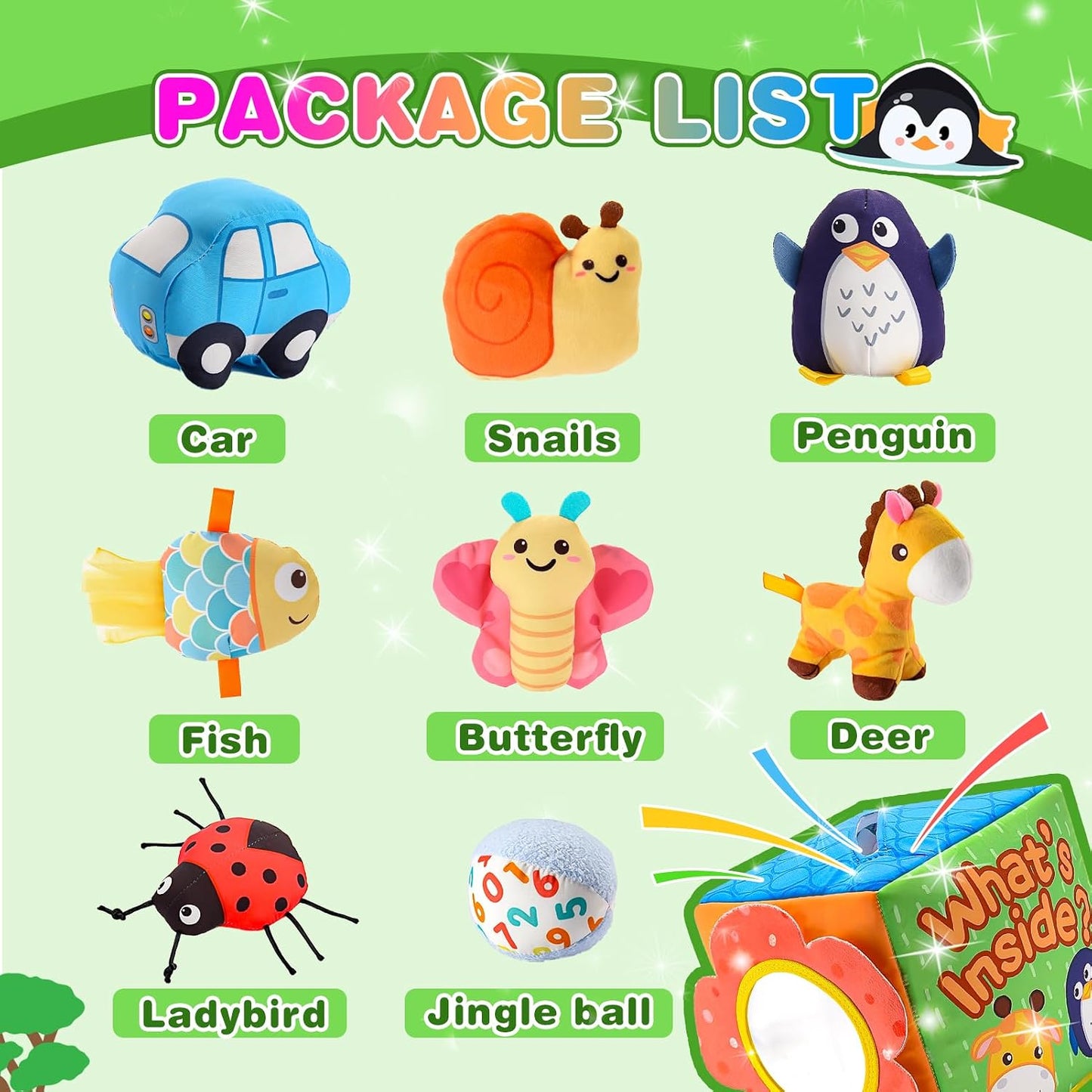 Montessori Sensory Soft Box Toy – 8 Piece Set