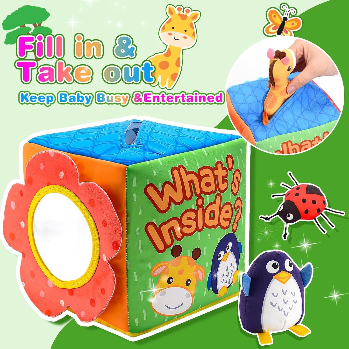 Montessori Sensory Soft Box Toy – 8 Piece Set