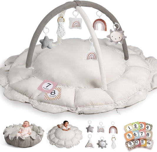 Little Dove 5-in-1 Convertible Baby Play Gym – Grey