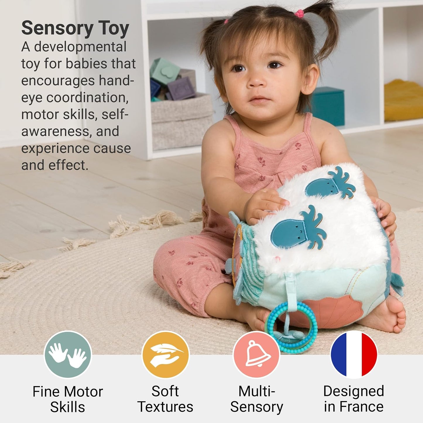 Little Big Friends Soft Activity Cube – Ocean
