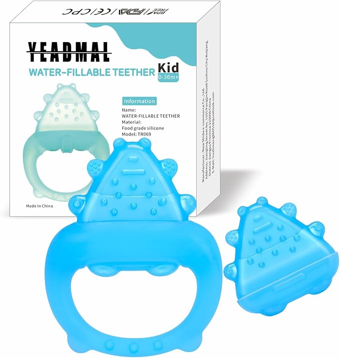 Freezable Baby Teether Toy – Blue