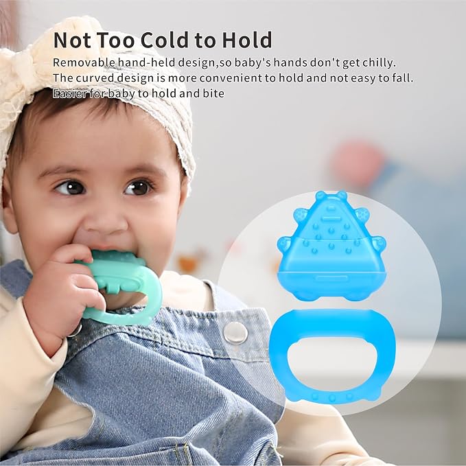 Freezable Baby Teether Toy – Blue
