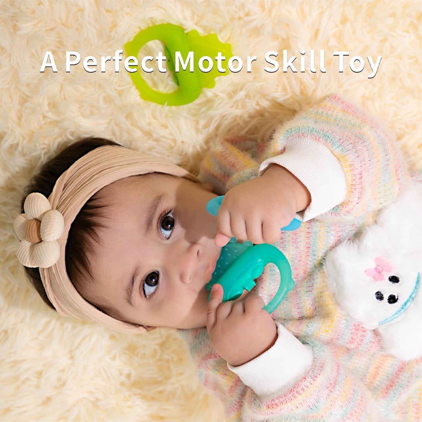 Freezable Baby Teether Toy – Blue