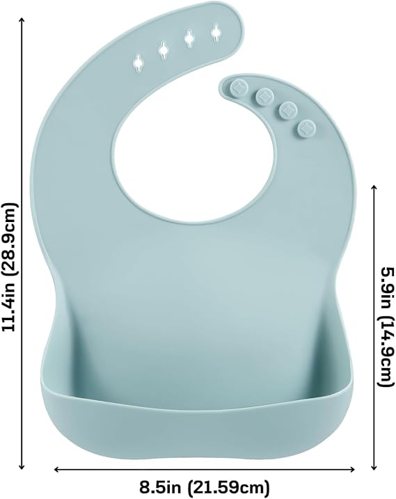 PandaEar Silicone Baby Bibs – 3 Pack