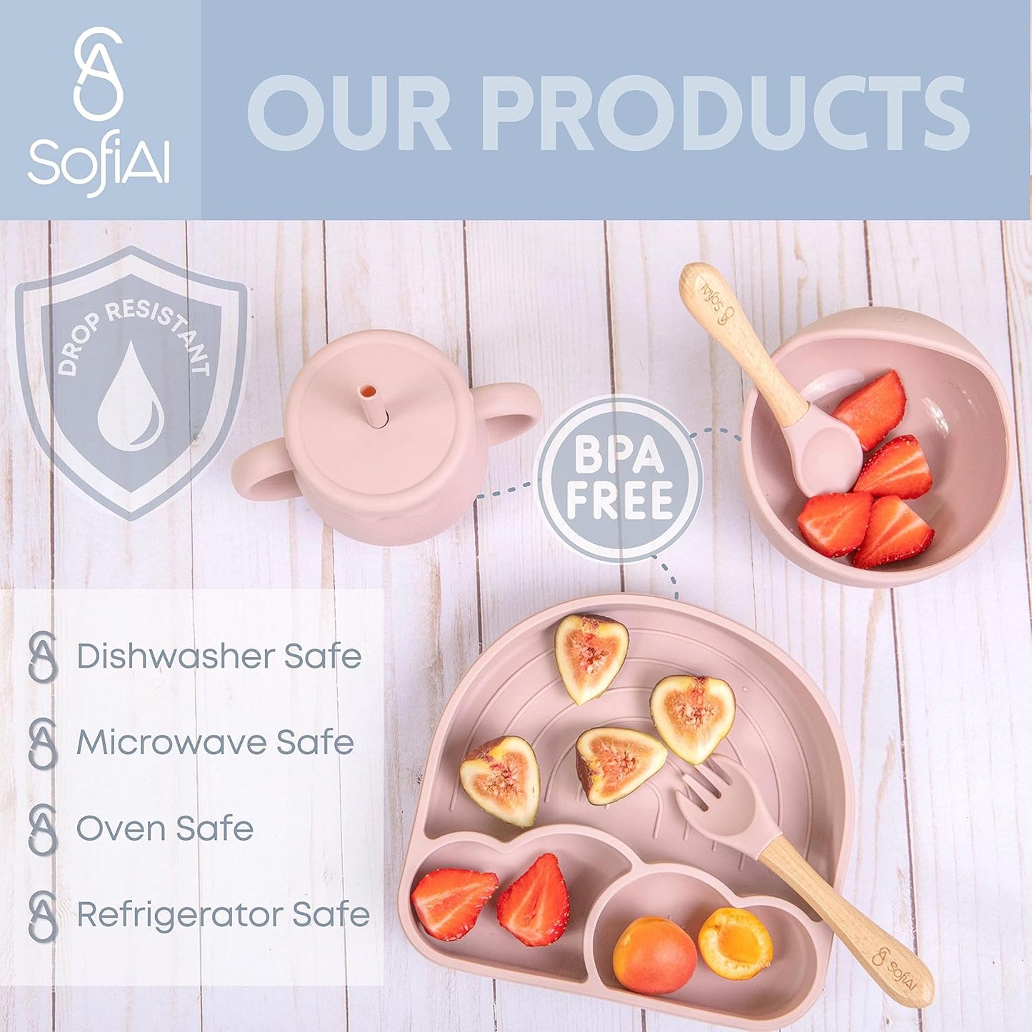 Silicone Baby Feeding Set – 11 Piece