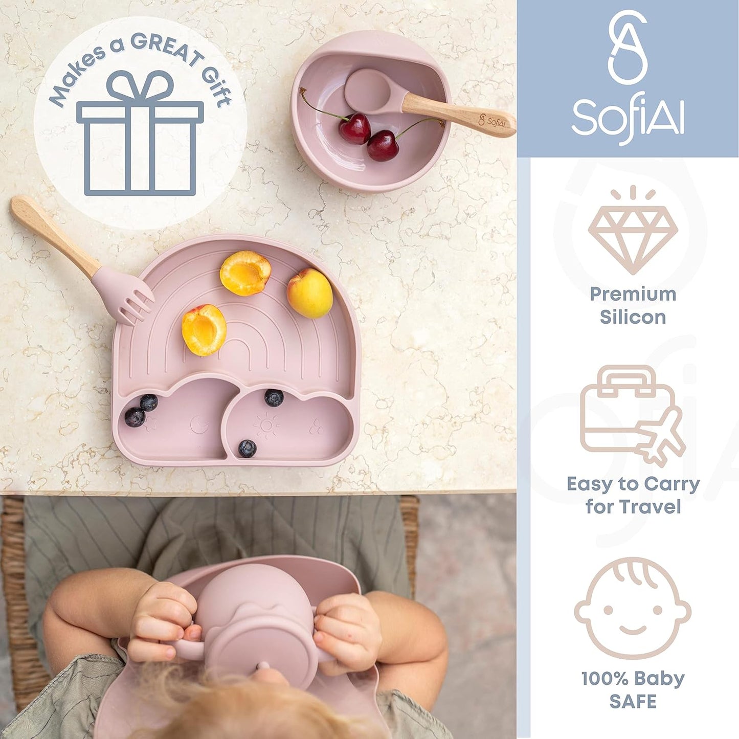 Silicone Baby Feeding Set – 11 Piece