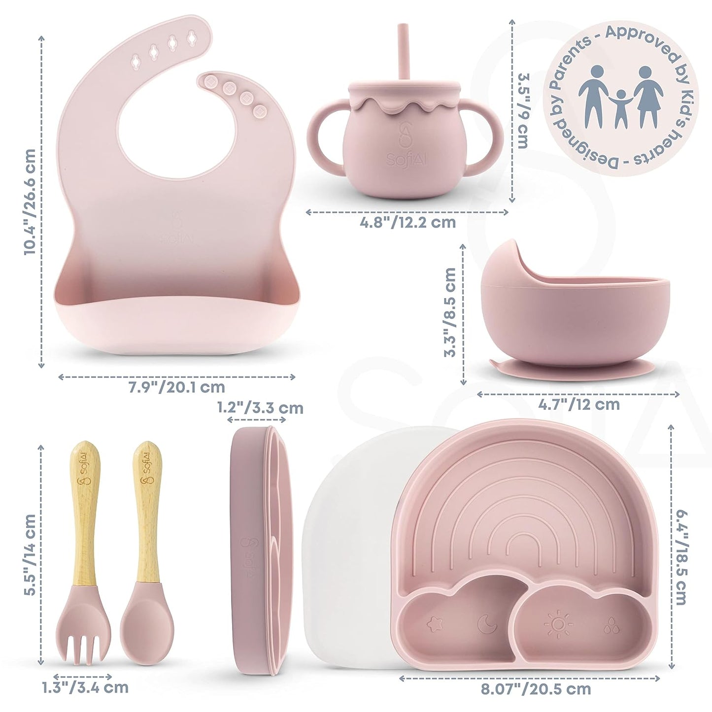Silicone Baby Feeding Set – 11 Piece