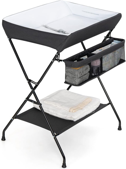 Costzon Portable Baby Changing Table – Black